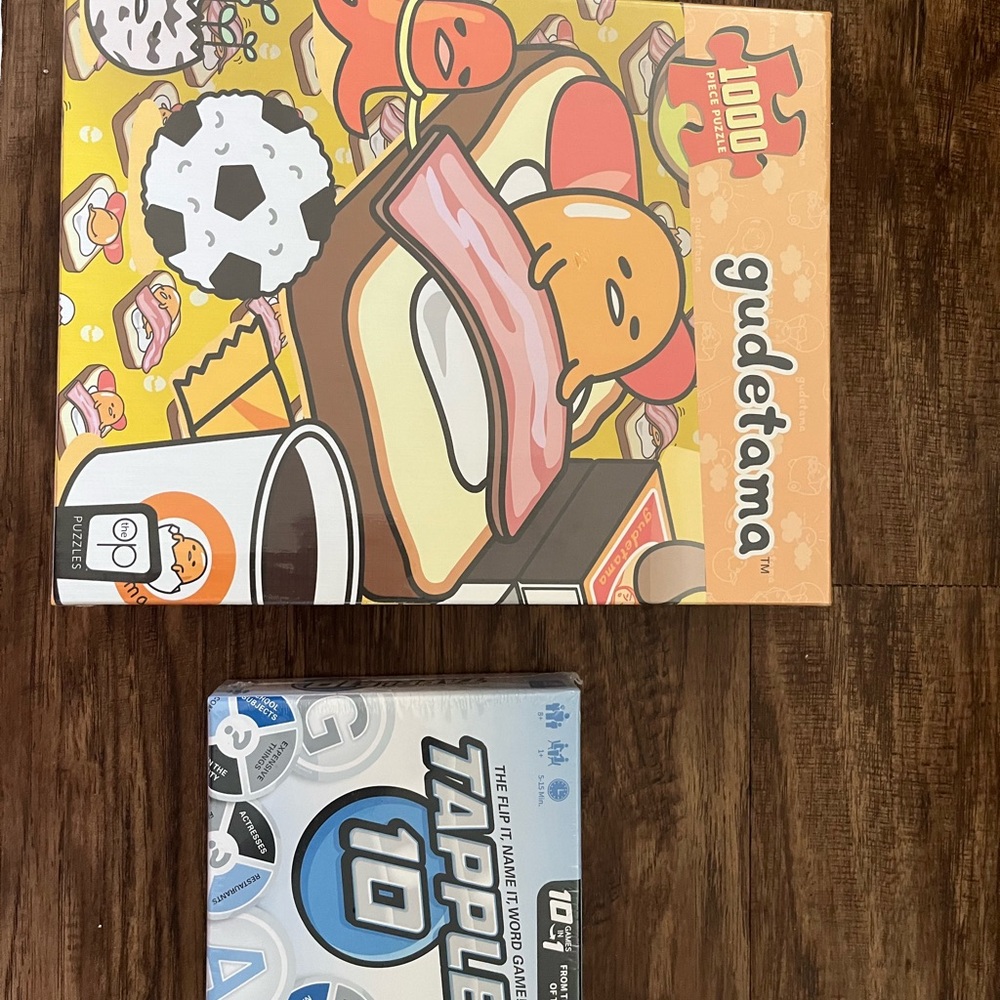 Gudetama Puzzle and Tapple Game Set